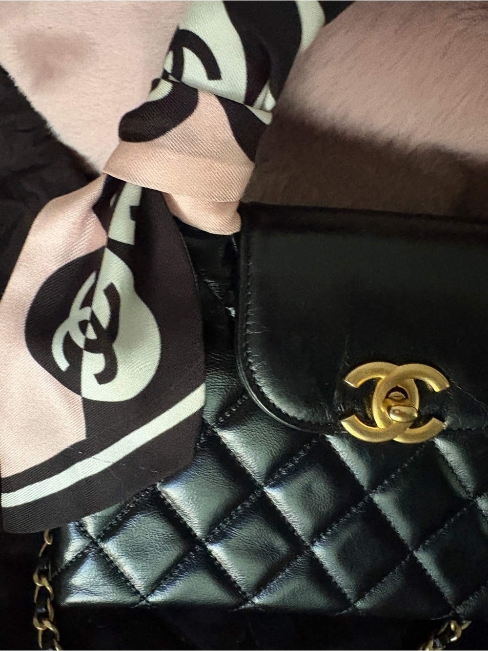 CHANEL Nano Vintage Chanel Quilted Lambskin Kelly Top Handle Bag - Picture 4 of 9